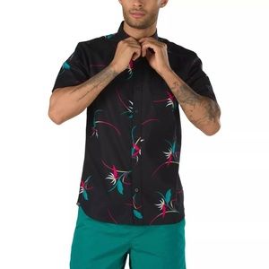 Vans Shade Black Floral Woven Shirt